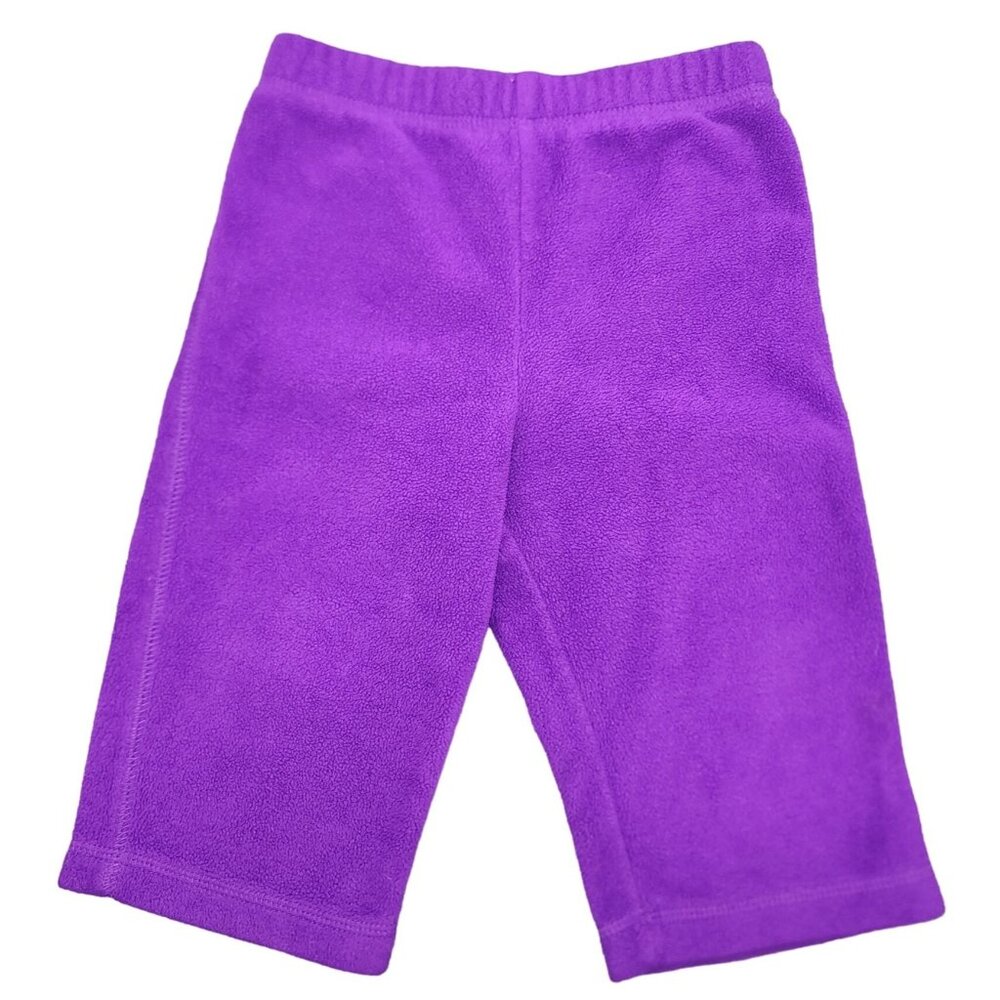 Baby LaZoo Purple Fleece Pants 18 Months Lounge Winter Wear Soft Relaxed Fit